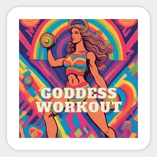 Goddes workout Sticker